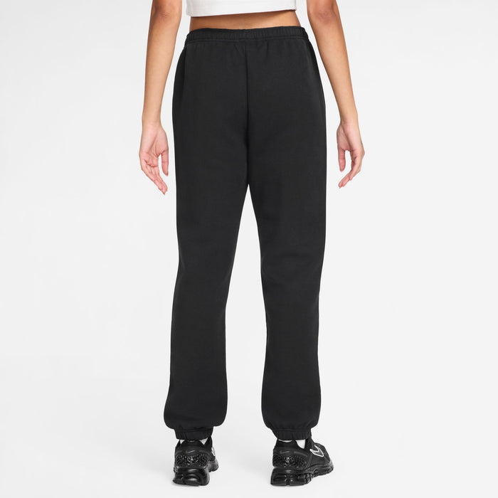 Women's Nike Studio Fleece Mid-Rise Pant - 001 - BLACK