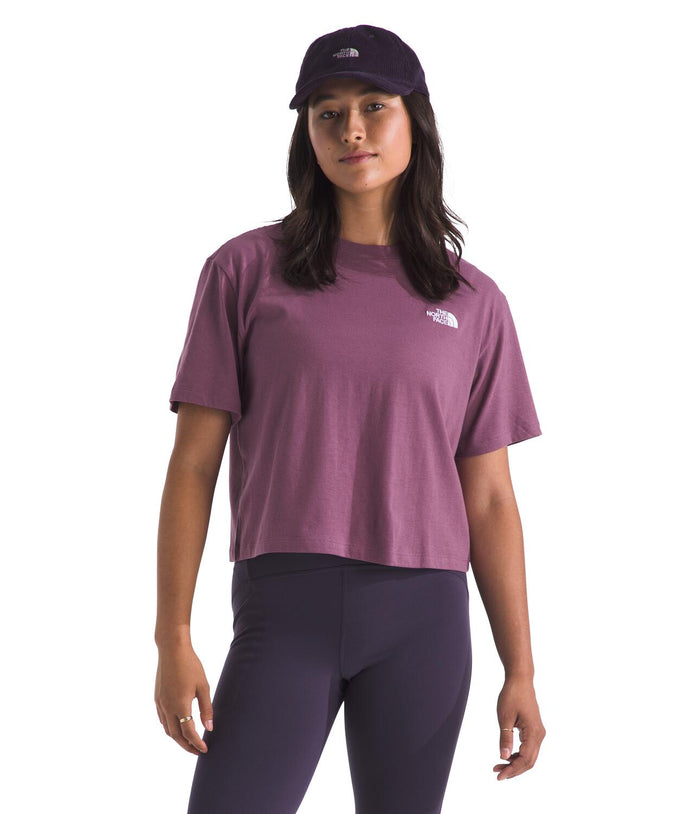 Women's The North Face Evolution Simple Dome Crop T-Shirt - G4YCPURP