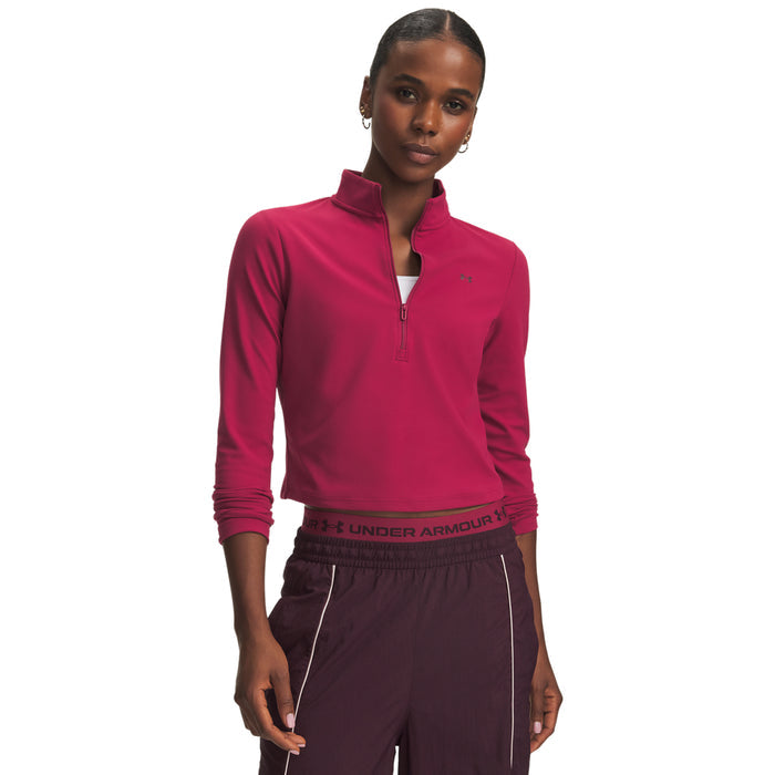 Women's Under Armour Motion 1/2 Zip - 622 - CLARET/PINK